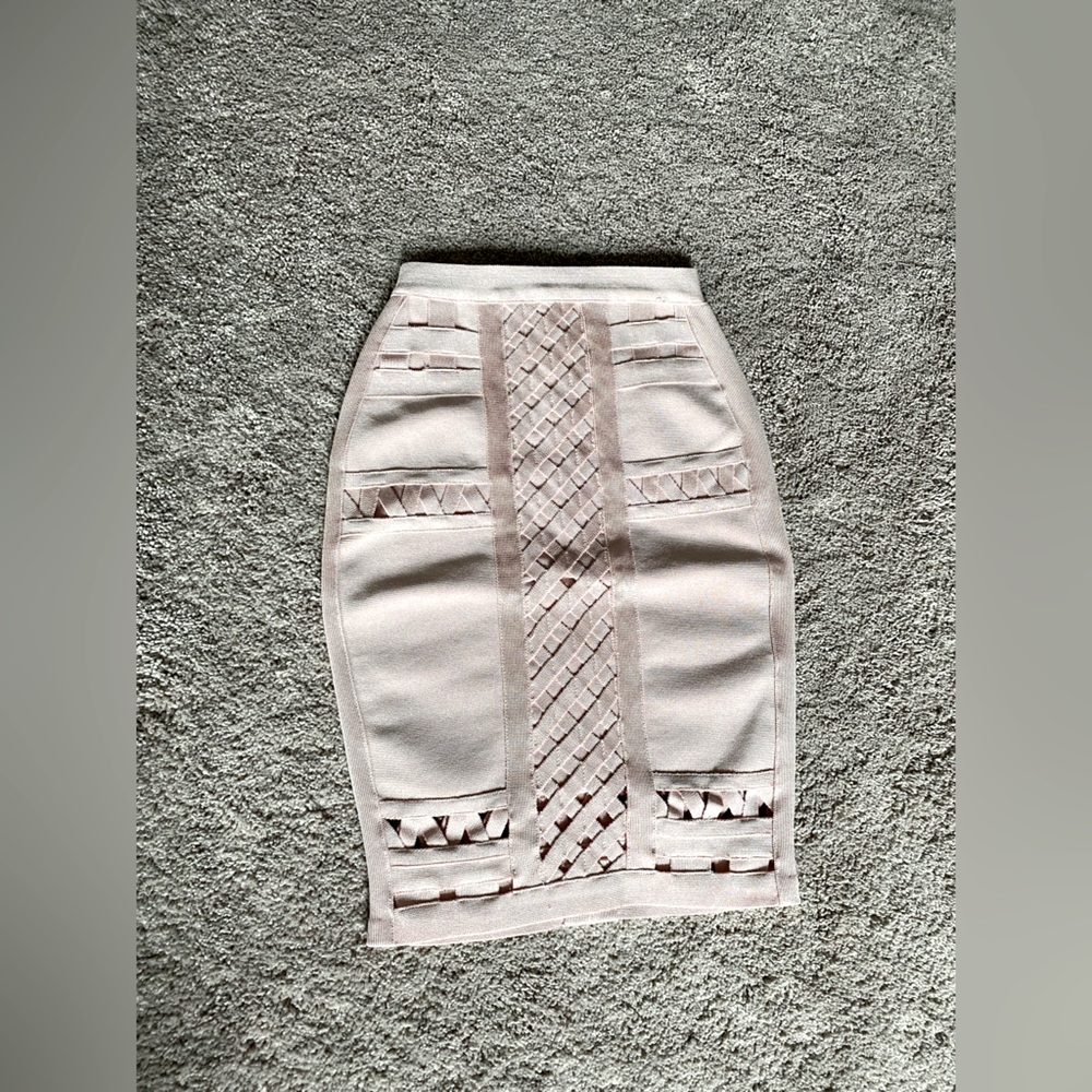 Blush pink bandage skirt NWOT
